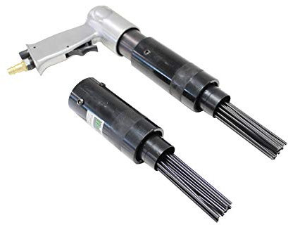 Druckluft Nadelentroster + Ersatzkopf | Rostentferner Nadelpistole Entroster Nadelabklopfer 19 Nadeln