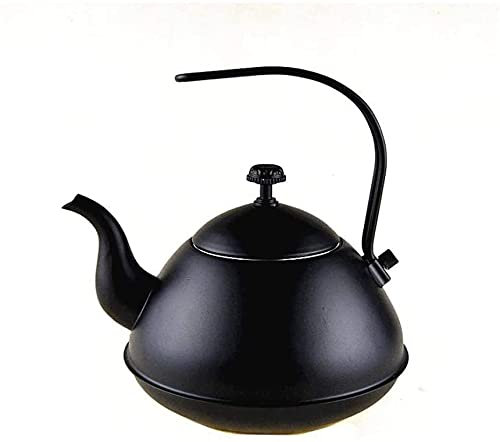 ZHANGDONG Tetera de Acero Inoxidable teteras para te hervidor de Agua Hervidor de té con silbido de Acero Inoxidable con Mango, Camping, Senderismo, Picnic, Barbacoa, té, Estufas adecuadas: