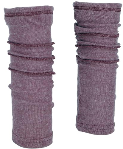 GURU SHOP Beinstulpen, Feinstrick Stulpen mit Overlock - Altrosa, Herren/Damen