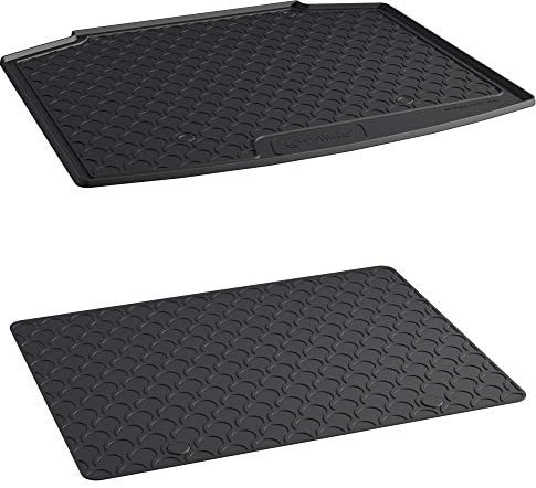 AROBA GL1513DB - Set di vaschetta per bagagliaio e tappetino aggiuntivo, compatibile con Skoda Scala a partire dal 05.2019 > per pavimenti di carico profondi