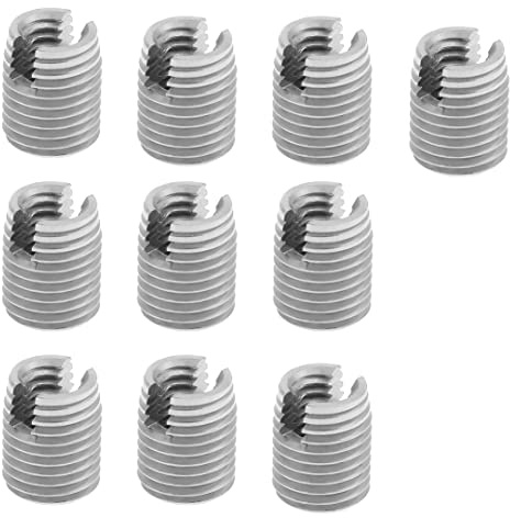 WANGCL 10 Stück Gewinde-Reparatur-Sets M8 x 1,25-M12 x 1,75 – selbstschneidende Gewindeeinsätze