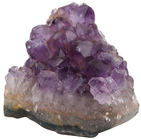 Decorazione di cristallo di ametista naturale Ornamento irregolare Collezione di pietre Viola Boho Decor Cluster di cristallo Artigianato d'arte per la collezione di pietre Home Decor