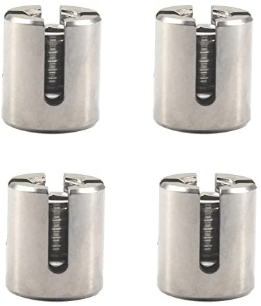 4 Pack Stainless Steel 5mm Cross Cable Clamps Wire Rope Cross Clamp Clips M12x5