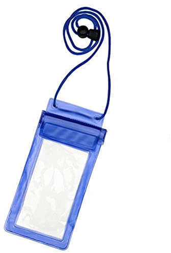 Universelle wasserdichte Tasche Handytasche klar versiegelt Unterwasser Handy Schwimmtasche Abdeckung Tauchtaschen (Color : Blue)