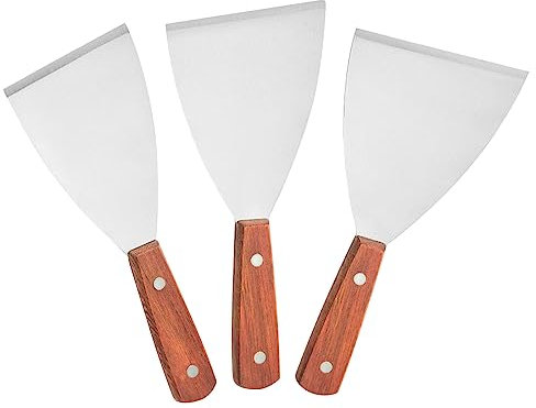 Lajiakoy Spatola Pizza,Spatola Cucina Per La Ristorazione/Cucina/Pulizia, Ideale Per Bistecche All'Interno E All'Esterno(Confezione 3 Pezzi)