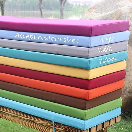 Dmkjdzsw Bankauflage Bankkissen Sitzkissen für Gartenbank,für Gartenbank Schaukel, Terrasse, Esstisch, Bank, Drinnen- Sea Blue-100 * 40 * 5cm
