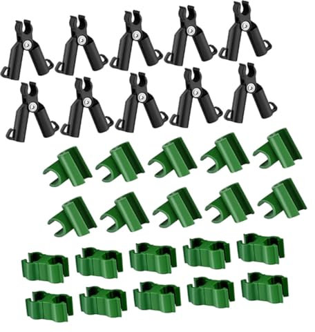 Gogogmee 1ensemble Connecteurs De Treillis Type pour Plantes Lot de Clips De Jardinage pour Support De Plantes Grimpantes Accessoires pour Tomates Aubergines Raisins Et Autres Légumes