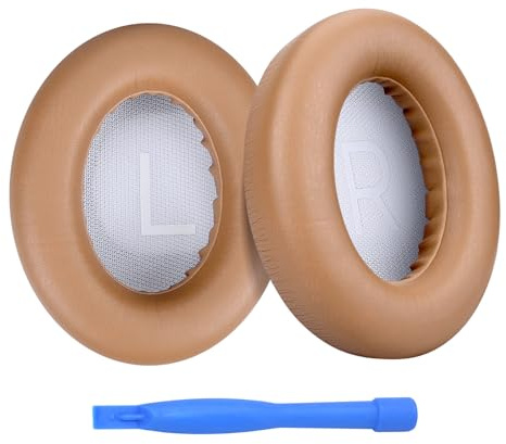 Ersatz Ohrpolster für Bose NC700 / Bose 700 Noise Cancelling Kopfhörer von MMOBIEL - Memory- Schaumstoff und Protein PU Kopfhörer Ohrpolster – Ersatzpolster - Khaki