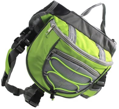 BESPORTBLE Rucksäcke Haustiergeschirr große Campingtasche für Hunde Wanderhundetasche Haustierpfad Hundetransportrucksack Hundewanderrucksack Hund satteltasche Rucksack für Haustier Green