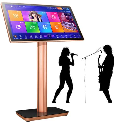 ExoticaBlend Neue Karaoke-Maschine, Karaoke-Player, 19,5/22 Zoll, kapazitiver Touchscreen, kostenlose Cloud-Download-Funktion, für Zuhause, Bar,22inch-4TB