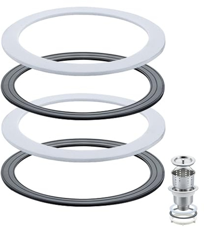 Gummidichtung für Waschbecken, 4 Stück, O-Ring-Dichtung, 110 mm O-Ringe, Gummidichtung, Badewannenstopfen-Dichtung für Heimwerker, Wasserhahn, Waschbecken, Waschbecken, Stopfen, Abdichtung, Küche,