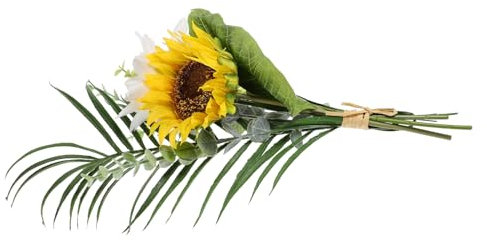 Cabilock Künstliche Sonnenblumen Bouquet für Hochzeit Braut Bouquet Gefälschte Blumen für