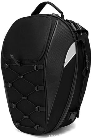 SVTSTRQE Motorrad-Seitentasche wasserdichte Helmtasche Mit Doppeltem Verwendungszweck Motorrad Hecktasche 30–40 L Rücksitztasche Große Kapazität Fahrerrucksack Motorradzubehör