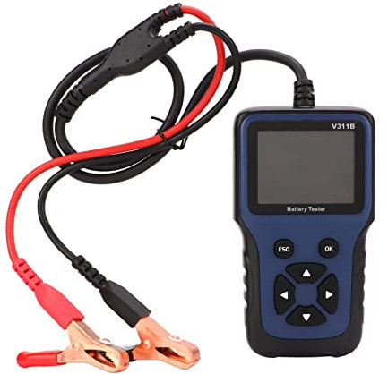 Tester de Batería de Automóvil de 12 V, Probador de Carga V311B 100-2000CCA para Motocicleta para Botes SUV de Automóviles, Admite el Modo de Prueba Rápido, Múltiples Idiomas, 8