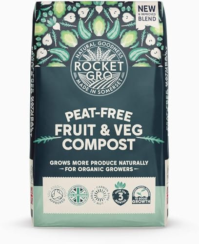 40LPeat-Free Fruit & Vegetable Compost, Multi-Purpose Compost, Premium Organic Blend for Sustainable Growing, Ideal for Raised Beds, Containers & Garden Beds.