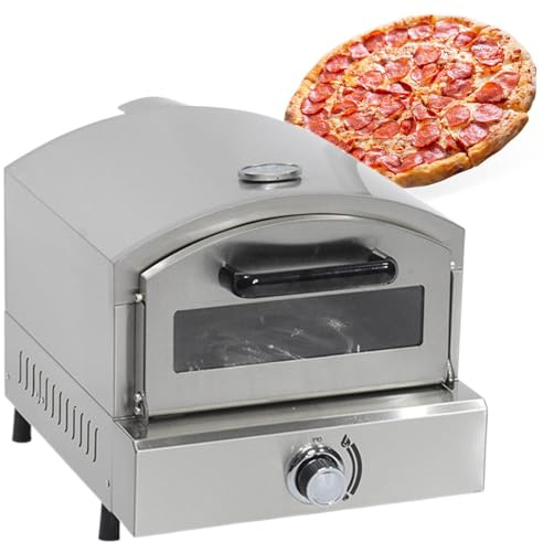 Beachtiful Pizzaofen aus Edelstahl für den Außenbereich mit Pizzastein, Gasbefeuerte Pizzaöfen zum Zubereiten von Pizza, Steak, Fisch, Hähnchen und mehr, für Partys im Garten im Freien