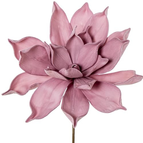 Set de 6 Flores Artificiales de Espuma eva y Papel Violeta 13x13x65cm