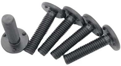 100 tornillos prisioneros soldados de tres puntos, pernos prisioneros, convexidad de superficie de apoyo M5, M6 12 mm, 16 mm, 20 mm, 25 mm(12mm,M6)
