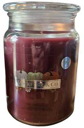 Wickford & Co Fall Dreaming - Candela profumata in barattolo di vetro, collezione autunno