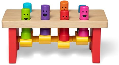 Melissa & Doug - Werkbank zum Hämmern und Klopfen, Lernspielzeug, für Kinder ab 2 Jahren, für Jungen und Mädchen geeignet