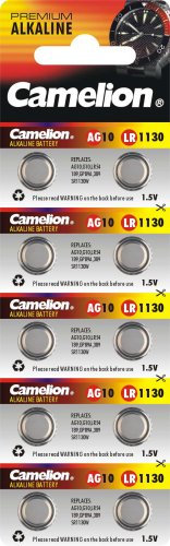100 x AG10 LR54 KNOPFZELLEN 389 GP62A SR1130W CAMELION