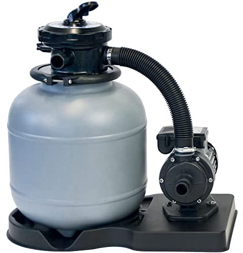 Planet Pool - Groupe de Filtration Piscine Hors Sol - Volume 10-20 m3 - Connexion 38 - Idéal Remplacement Epurateur Cartouche - Diamètre 330 - Débit 4 m3/h