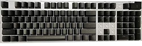 Feicuan Universal 104 Keyset Keycap ABS Colorful Backlit Replacement Key Cap Cover for Mechanical Keyboard - Black