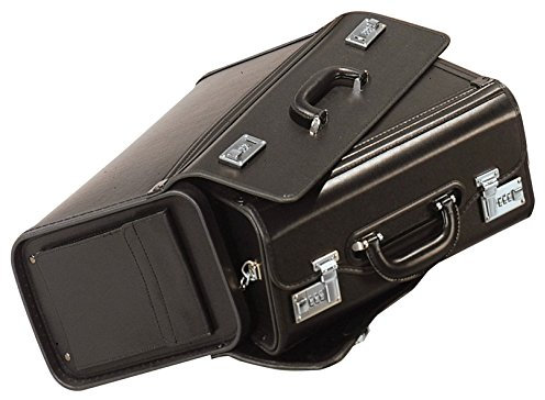 Bowatex Business Pilotenkoffer 2er Set Aktenkoffer 51cm Groß 46cm Klein Schwarz