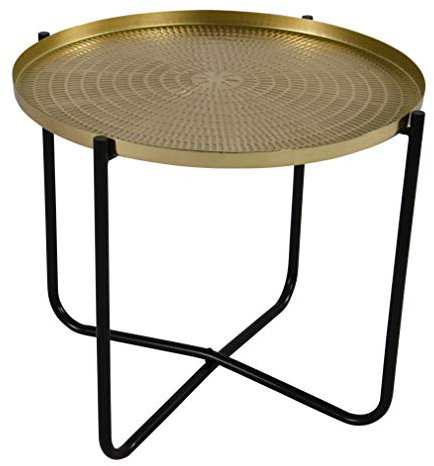 Lesli Living Beistelltisch Tisch Design Metall ø40,5x35cm (Gold)