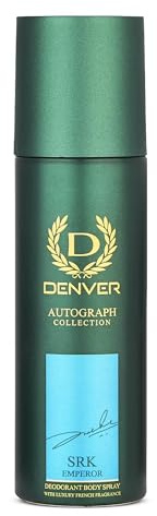 Denver SRK Emperor Autograph Collection Deodorant Body Spray for Men, (140ml) - Long-Lasting Fragrance and Odor Protection | Aromatic Blend of Zesty Citrus, Woody and Amber