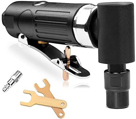 1/4 ángulo recto muere amoladora 20000 RPM velocidad variable interruptor de seguridad rodamiento de bolas herramienta neumática construcción color negro