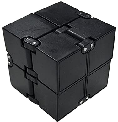 Fidget Cube, Cubo Antistress Tnfinity Cube Aantistress Cubo per Giocattoli rilassanti Contro Lo Stress e l'ansia (Nero