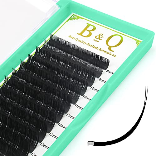 Self-Fanning Eyelashes, CC-0.07 Mix, Easy Fan Lashes for Volume Technique, CC Curl Volume Eyelash Extensions (8–15 mm Mix, CC-0.07)