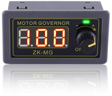 Telituny DC 5V 12V 24V PWM Regler, 5-15A Einstellbarer Drehzahlregler mit Stufenlosem Drehschalter, DC Motor Motordrehzahlregler, Pwm-Signalgenerator-Treibermodul Elektromotor Regler für DC-Motoren