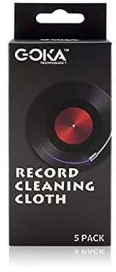 GK-R05 Microfiber Record Cleaning Cloth Pack of 5 Ideal Size Soft and Plush Vinyl Cleaner for your LP Collection