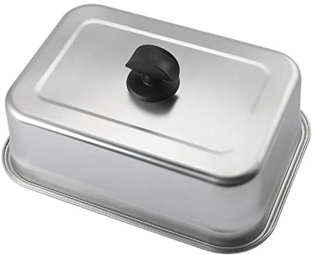 SANTOS Schmelzglocke - kleiner Pizzaofen für den Grill - Hitzglocke - variable Hitzezonen - Backen, Warmhalten, Räuchern, Dämpfen uvm.- 22,80 x10 x31,60 cm