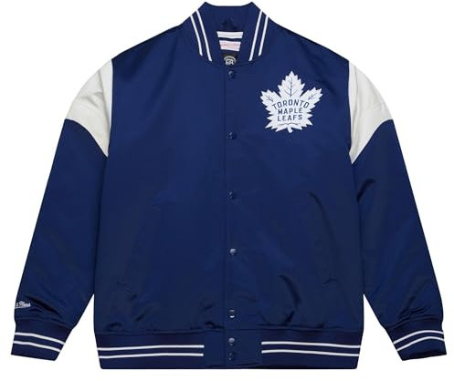 Mitchell & Ness NHL Heavyweight Satin Jacket - Toronto Maple Leafs, L