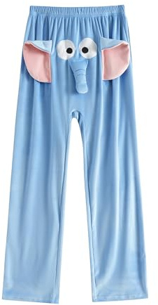 FGFD&OU Pantalon de Pyjama Homme et Femme Drôles Pantalon Unisexe Bas de Pyjama à Vêtements de Détente Maison Automne/Hiver, Cadeaux Drôles