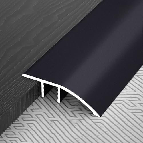 Raouoae Höhenausgleichsprofil Für Den Innenbereich Aluminiumlegierung Übergangsprofil Ausgleichsprofil 90 Cm*3 Geeignet Für Küche Und Badezimmer(Schwarz,Breite: 4.2 cm)
