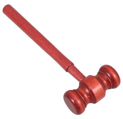 Gogogmee Holzhammer Spielzeug Für Richterhammer Requisite Für Kostüme Und Partys Tragbar Und Kompakt Für Jurastudenten Und Verkleidungen Für Auktionen Und Gerichts-szenarien