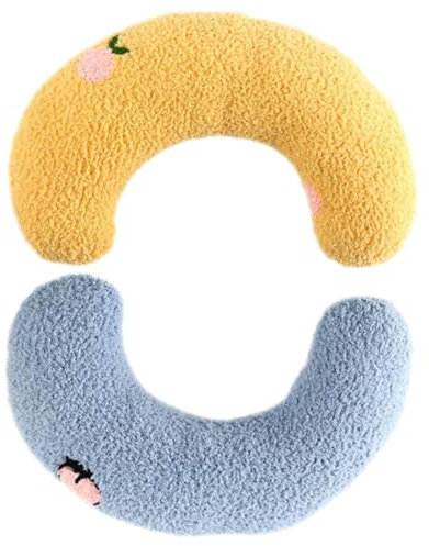 SEWOART 2stücke Katzenkissen Gefülltes Nackenkissen Für Kätzchen U-förmiges Design Leicht Zu Reinigen Und Trocknen Schützt Halswirbel Geeignet Für Ältere Oder Behinderte Haustiere Weiche