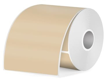 FINDAT Khaki Thermoetiketten 50 x 80 mm für M110/M220/T50M 100 Stück | Für DIY, Name, Adresse, Büro, Schule. Vinyl, Wasserdicht, beschreibbar, Aufkleber, selbstklebend