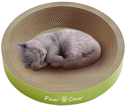 Tappetino da grattare per animali domestici, bordo artigli di gatto | Tavola da grattare rotonda con artigli ondulati - Riposo da soggiorno, forniture per animali domestici riciclate e