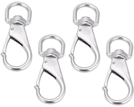 Happyyami 4pcs Swivel Snap Bolt Hooks Grade Stainless Steel for Flagpoles Dog Chains Lanyards Boat Hardware