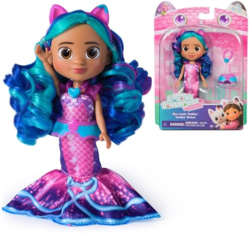 Gabby's Dollhouse: Filmen, Mer-tastic Gabby-docka, dockkläder och docktillbehör, barnleksaker för flickor och pojkar från 3 år
