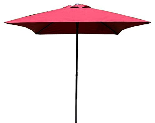 ARDZLALS Ombrellone da Giardino Quadrato 1,7 x 1,7 m, Protezione, ombrellone da Giardino per Esterni, per Giardino, terrazza, Balcone, Base Non Inclusa