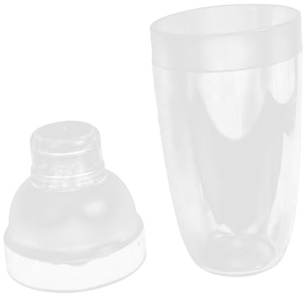 SOLUSTRE Coctelera De Plástico Transparente Mezclador Para Cócteles y De Leche De Limpiar Visible Para Bares y Fiestas