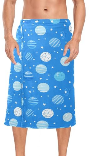Cartoon Balls Blue Stars Uomo Body Wrap Asciugamano Elastico Vita Sauna Spa Asciugamano 152 cm x 71 cm per Sauna Palestra Doccia toallas pequenas para bano