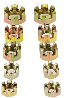 2 pezzi M10/M12/M14/M16/M20 dado esagonale scanalato(M16)