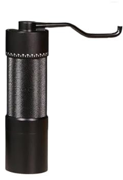 OZBME Moulin à café Manuel en Acier Inoxydable 420, Noyau à 5 Angles, Style Italien, pour cafetière Moka (G13S-Noir) (G13 Noir)